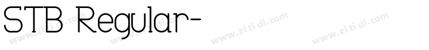 STB Regular字体转换
